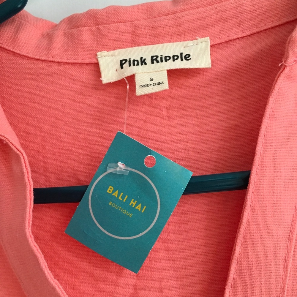 🛳️ Pink Rippel maxi dress - Picture 4 of 5